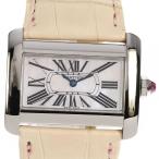 ☆良品【CARTIER】カルティエ タンクディバンSM W6301455 クォーツ レディース