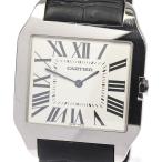 ベルト訳あり☆【CARTIER】カルティエ サントスデュモンLM K18WG W2007051 手巻き メンズ
