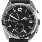 Yahoo! Yahoo!ショッピング(ヤフー ショッピング)☆極美品★箱付き【HAMILTON】ハミルトン カーキ パイロット クロノグラフ H765120 クォーツ メンズ