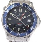 ☆良品【OMEGA】オメガ シーマスター300 GMT コーアクシャル 2535.80 自動巻き メ ...
