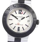 Yahoo! Yahoo!ショッピング(ヤフー ショッピング)ベルト訳あり☆★保証書付き【BVLGARI】ブルガリ アルミニウム AL38A デイト 自動巻き メンズ