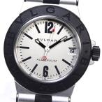 Yahoo! Yahoo!ショッピング(ヤフー ショッピング)★箱・保証書付き【BVLGARI】ブルガリ アルミニウム デイト AL32TA クォーツ ボーイズ