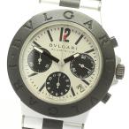 ベルト訳あり☆【BVLGARI】ブルガリ アルミニウム クロノグラフ デイト AC38TA 自動巻き メンズ