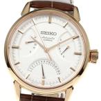☆良品★箱・保証書付き【SEIKO】セイコー プレサージュ SARD006/6R24-00D0 パワーリザーブ デイデイト 自動巻き メンズ
