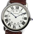【CARTIER】カルティエ ロンドソロ LM デイト W6700255 クォーツ メンズ