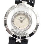 ショパール Chopard 20/5681 ハッピーダイヤモンド K18WG 5Pダイヤ クォーツ レディース _707820