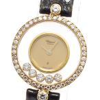 ショパール Chopard 20/3926 ハッピーダイヤモンド K18YG ダイヤベゼル クォーツ レディース _710355