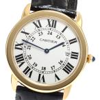 カルティエ CARTIER W6700455 ロンド ソロ LM K18YG クォーツ メンズ 良品 _816529