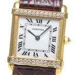 カルティエ CARTIER タンクシノワーズ K18YG ダイヤ クォーツ レディース _820862