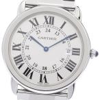 カルティエ CARTIER W6701005 ロンドソロ LM デイト クォーツ メンズ 良品 _849507