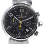 ルイ・ヴィトン LOUIS VUITTON Q1121 タンブール クロノグラフ 自動巻き メンズ 内箱付き_862385