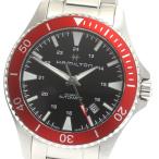 ハミルトン HAMILTON H824050 カーキネイビー デイト 自動巻き メンズ 良品 _870553【ev15】