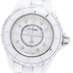 シャネル CHANEL H2422 J12 33ｍｍ 白セラ
