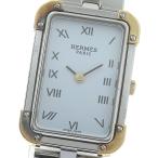 エルメス HERMES CR1.220 クロアジュール クォーツ レディース 内箱・保証書付き_874216