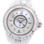 シャネル CHANEL H2570 J12 ホワイトセラミック 8Pダイヤ クォーツ レディース _874839
