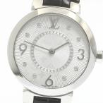 ルイ・ヴィトン LOUIS VUITTON Q12MG タンブール スリム 8Pダイヤ クォーツ レディース _880273【ev15】