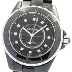 シャネル CHANEL H1626 J12 38ｍｍ 黒セラ