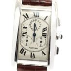 カルティエ CARTIER W2603356 タンクアメリカンLM クロノリフレックス K18WG クォーツ メンズ _886976