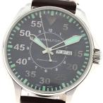 ハミルトン HAMILTON H647150 カーキ パイロット デイデイト 自動巻き メンズ 保証書付き_896234