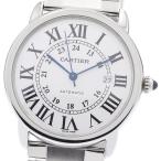 カルティエ CARTIER W6701011 ロンドソロ ドゥ カルティエXL デイト 自動巻き メンズ 良品 _899188