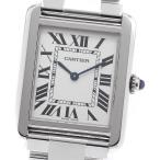 カルティエ CARTIER W5200013 タンクソロ SM クォーツ レディース _905982