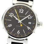 ショッピングLOUIS ルイ・ヴィトン LOUIS VUITTON Q1131 タンブール GMT デイト 自動巻き メンズ 箱付き_906265