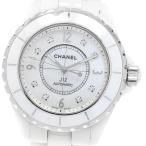 訳あり シャネル CHANEL H2423 J12 白セ