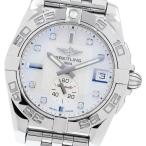 ブライトリング BREITLING A37330 ギャラクティック 36 スモールセコンド 8Pダイヤ 自動巻き レディース 良品 保証書付き_920830【ev10】