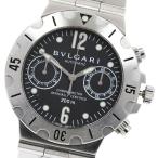 訳あり ブルガリ BVLGARI SCB38S ディアゴノ スクーバ クロノグラフ 自動巻き メンズ _930847
