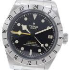 ショッピング自動巻き チュードル TUDOR 79470 ブラックベイ プロ GMT デイト 自動巻き メンズ 美品 _931821