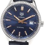 タグホイヤー TAG HEUER WAR1114 カレラ デイト ダイヤベゼル クォーツ メンズ 箱・保証書付き_931844【ev10】