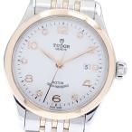 チュードル TUDOR 91351 1926 デイト 6Pダイヤ PGコンビ 自動巻き メンズ 良品 保証書付き_932012【ev10】