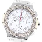 訳あり ウブロ HUBLOT 342.SE.230.RW.114 ビッグバン クロノグラフ ダイヤベゼル 自動巻き メンズ 保証書付き_932269