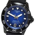 ティソ TISSOT T120.807.37.041.00 シースター1000 パワーマティック 80 デイト 自動巻き メンズ 極美品 箱・保証書付き_932796【ev15】