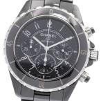 ショッピングシャネル シャネル CHANEL H0940 J12 41MM 黒セラミック クロノグラフ 自動巻き メンズ _934126
