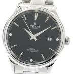 チュードル TUDOR 12700 スタイル デイト 3Pダイヤ 自動巻き メンズ 良品 保証書付き_934202【ev10】