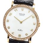 ロレックス ROLEX 5114 チェリーニ K18YG ダイヤベゼル Cal.1602 手巻き メンズ _936991