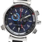 ルイ・ヴィトン LOUIS VUITTON Q102D タンブール レガッタ クロノグラフ アラーム クォーツ メンズ 良品 _942473