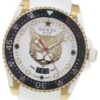 グッチ GUCCI 136.3/YA136322 ダイブ デイト ミスティックキャット クォーツ メンズ _942705