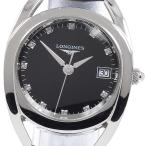 ロンジン LONGINES L6.136.4 イクエストリアン コレクション 11Pダイヤ デイト クォーツ レディース _945106