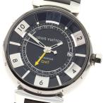 ルイ・ヴィトン LOUIS VUITTON Q113K タンブールインブラック GMT デイト 自動巻き メンズ 内箱付き_946590