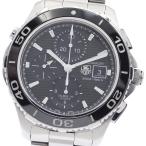 訳あり タグホイヤー TAG HEUER CAK2110 アクアレーサー クロノグラフ デイト 自動巻き メンズ _947504