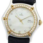 エベル EBEL 187911 クラシックウェーブ デイト ダイヤベゼル クォーツ レディース _949147