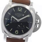 パネライ PANERAI PAM00537 ルミノール 1950 3デイズ GMT パワーリザーブ アッチャイオ 自動巻き メンズ 良品 箱・保証書付き_950789