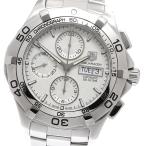 訳あり タグホイヤー TAG HEUER CAF2011 アクアレーサー デイデイト クロノグラフ 自動巻き メンズ _951105