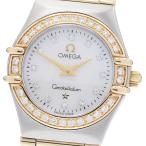 オメガ OMEGA 1267.75 コンステレーション ミニ 12P ダイヤベゼル フルバー クォーツ レディース _951707