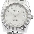 チュードル TUDOR 21010 クラシック デイト 10Pダイヤ 自動巻き メンズ 保証書付き_951872
