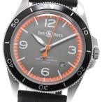 ベル＆ロス Bell＆Ross BRV2-92-ORA-ST/SRB ガードコート デイト 自動巻き メンズ 美品 保証書付き_952092