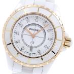 シャネル CHANEL H2181 J12 11Pダイヤ PGベ