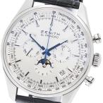 ゼニス ZENITH 03.2091.410 エル プリメロ クロノグラフ ムーンフェイズ 自動巻き メンズ 良品 箱付き_954219